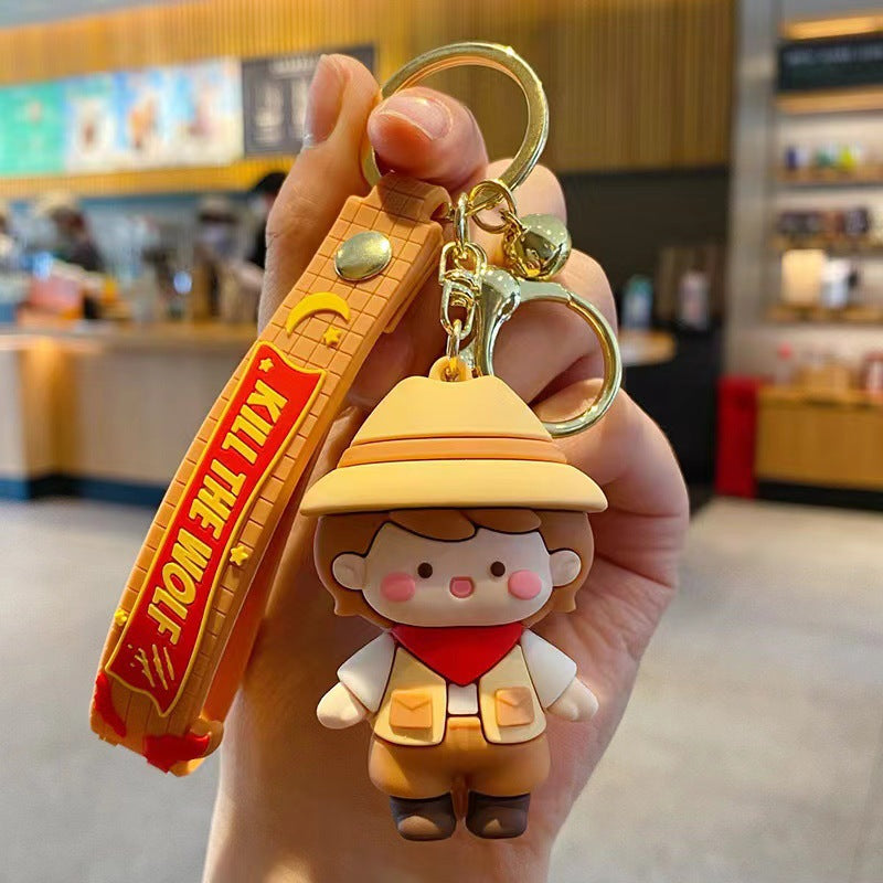 Wholesale Cute cartoon silicone keychain