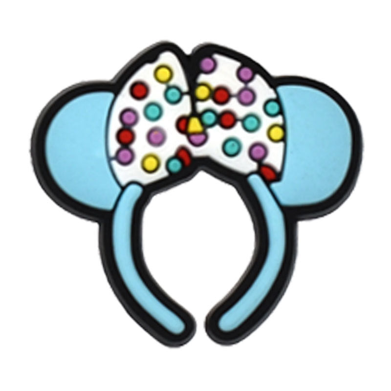 Wholesale Random 100pcs flower PVC Soft Rubber Shoe Buckle Decoration