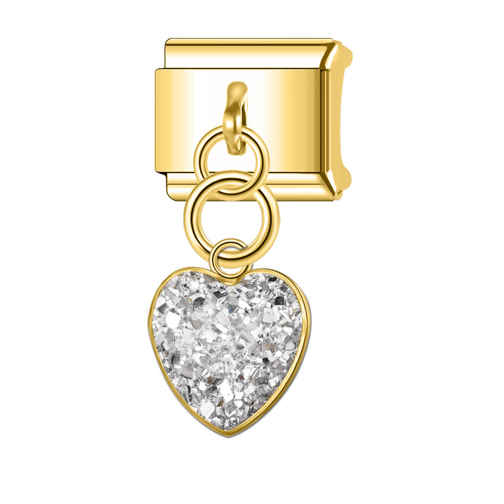 Wholesale Italian Charm Bracelet 9mm DIY Splicing Cute Creative Stainless Steel Composable Bracelet