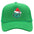 Wholesale Christmas green hair monster embroidered label grid baseball cap
