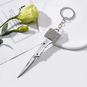 Wholesale Mini Rhinestone Multifunctional Folding Metal Keychain ACC-KC ...