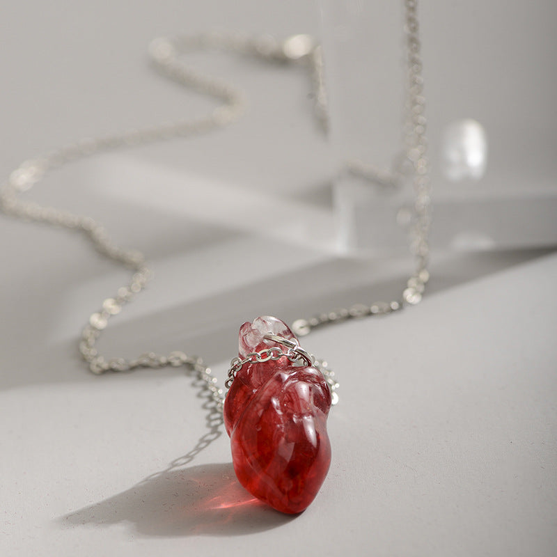 Wholesale  spoof heart pendant necklace Halloween ghost festival fun necklace