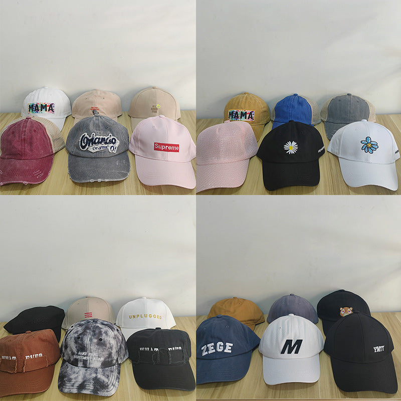 Wholesale Random Color Hat Letters Embroidered Baseball Caps ACC-HT-RunXie002