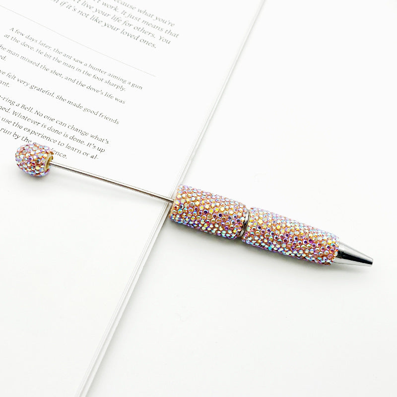 Wholesale DIY Plated Colorful Full Diamond Beadable Pen