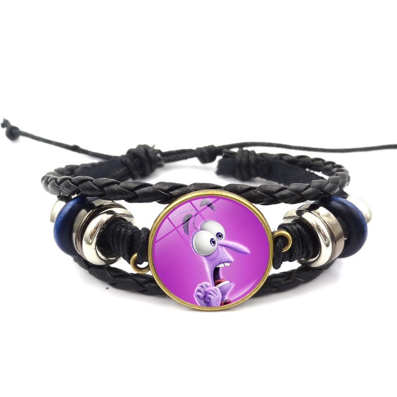 Wholesale Cartoon Cute Hand-woven Faux Leather Bracelet ACCVIP-BT-HengX002