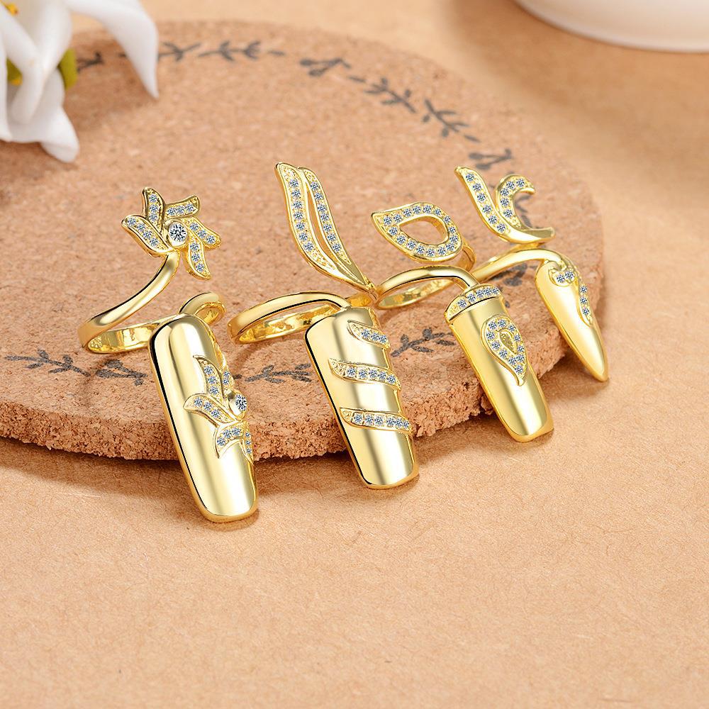 Wholesale creative open knuckle ring nail ring
