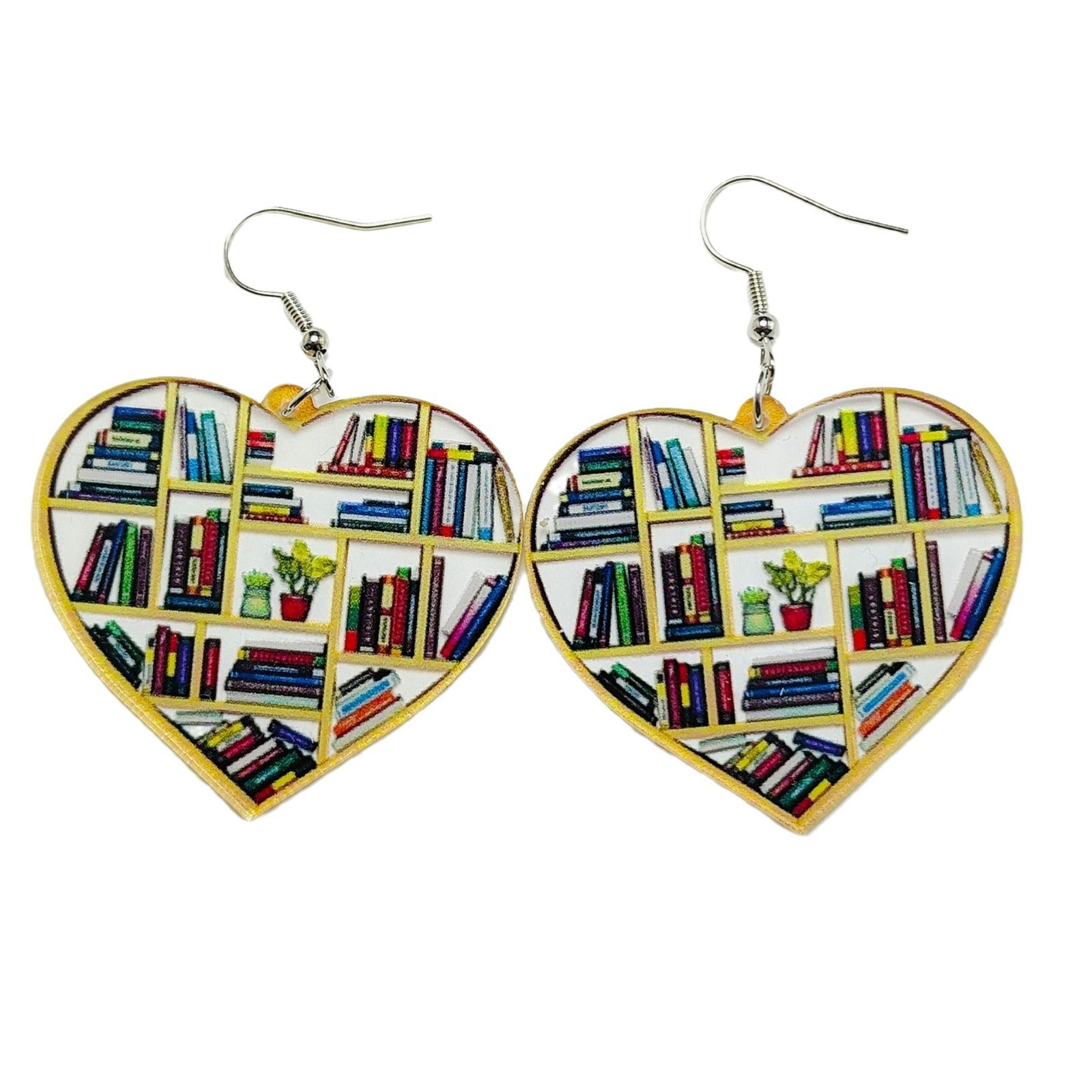 Wholesale Bookshelf Love Cloud Earrings Gift Acrylic Earrings ACC-ES-Qiyu005