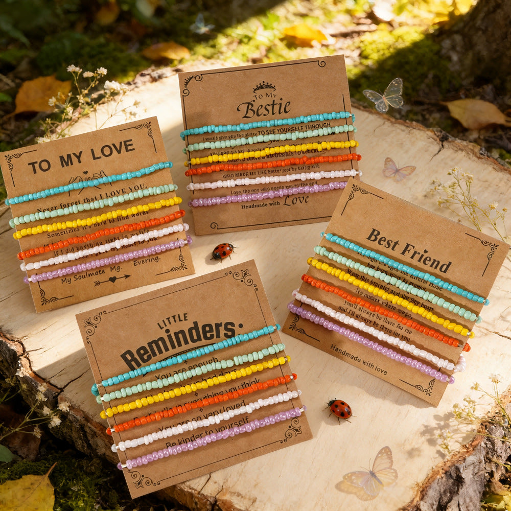 Wholesale Handmade Natural Stone Beaded Bracelets Stacked Design Unisex Everyday Wear