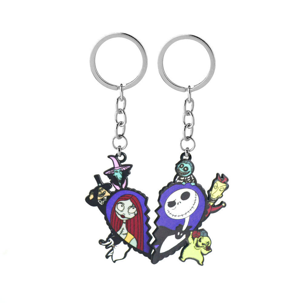 Wholesale Horror Halloween Keychain Necklace