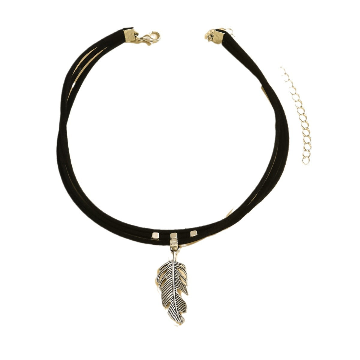 Wholesale  Gothic Style Leaf Pendant Multi-layer Necklace