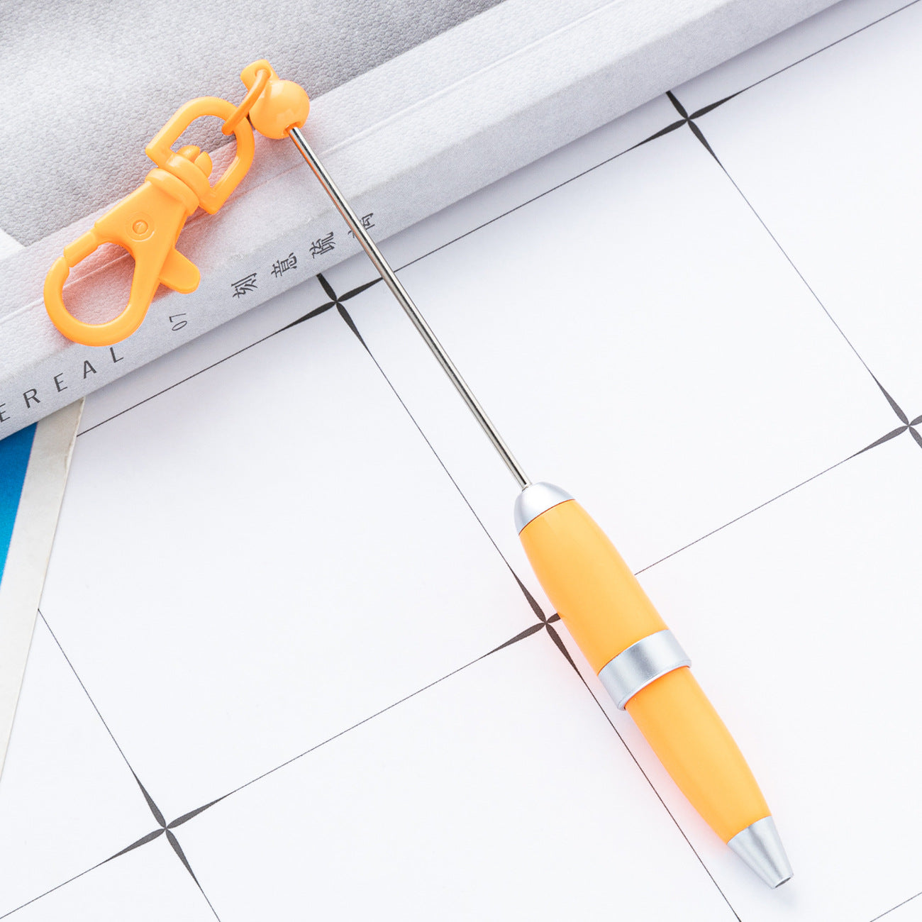 Wholesale Beaded Pen Printable Logo Short Portable  Pen