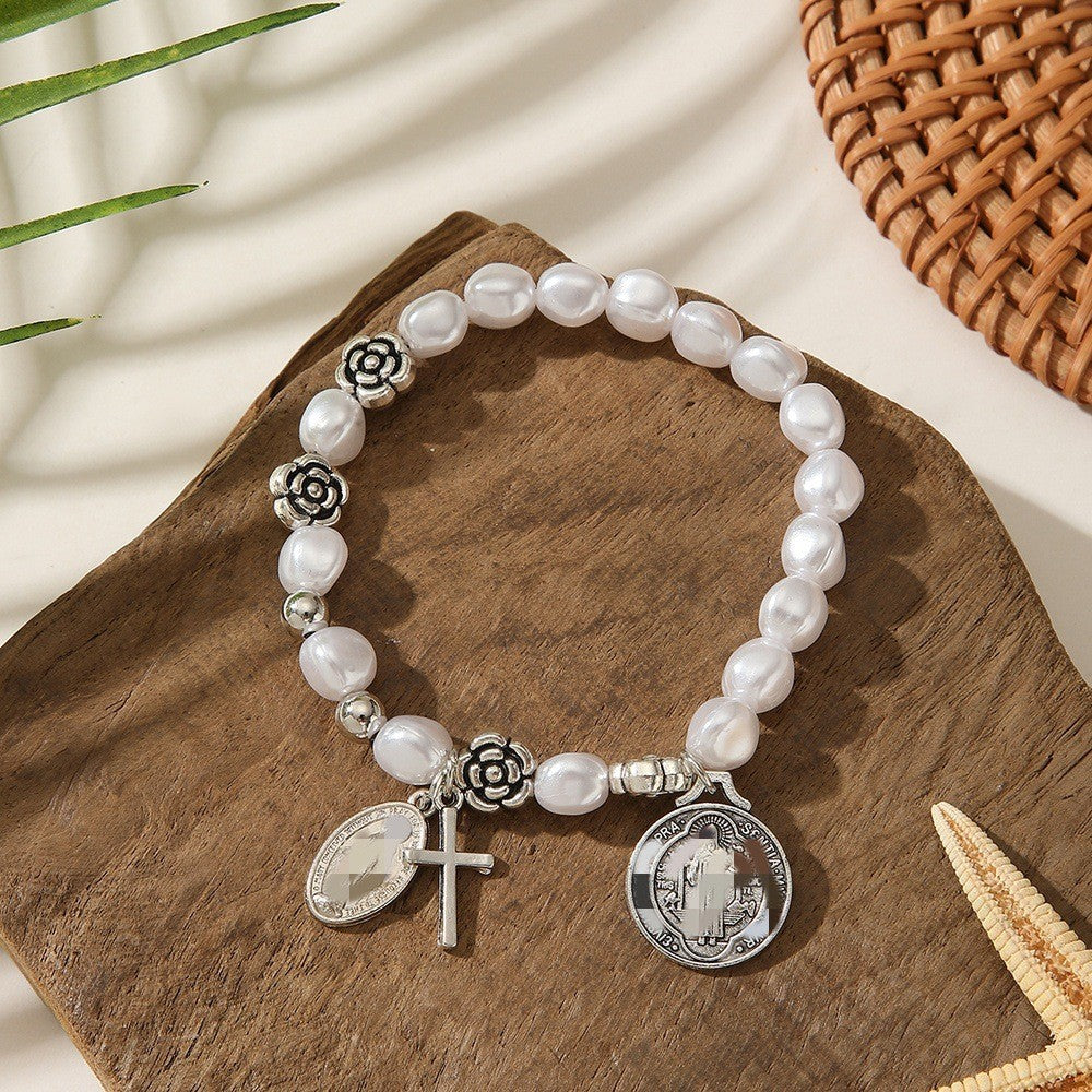 Wholesale Geometric Evil Eye Alloy Charm Bracelet Unisex Fashion Jewelry Accessory