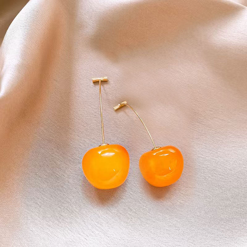 Wholesale Cherry  Light Luxury Niche Earrings