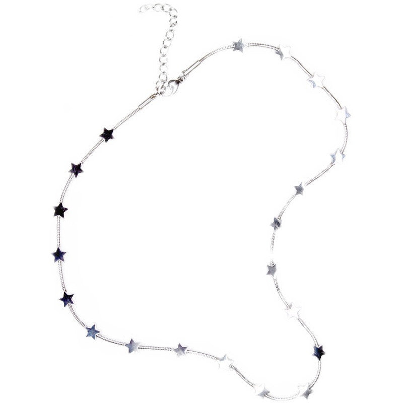 Wholesale  Titanium Steel Snake Chain Heart Shape Necklaces