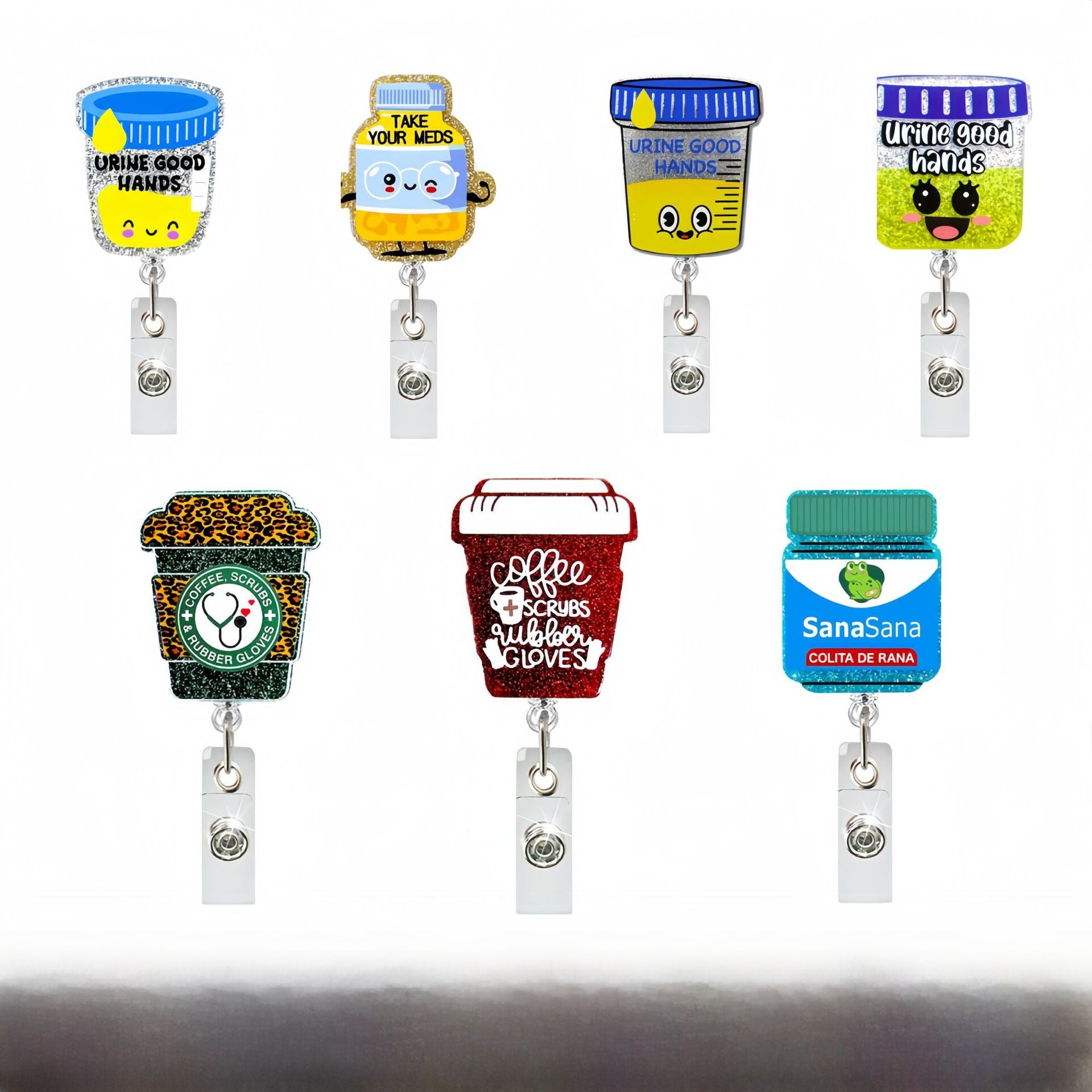 Wholesale Jesus Badge Reel Keychain