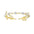 Wholesale Fashion Greek Goddess Bride Leaves Hair Band Golden Bracelet Leaves Earrings suit