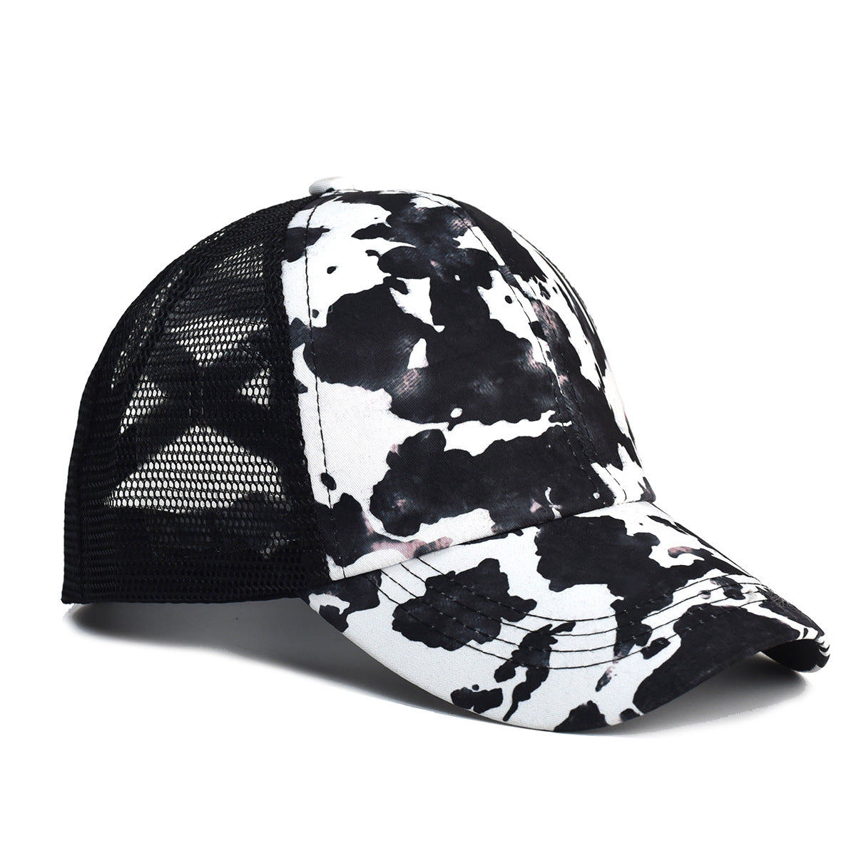 Wholesale Western Style Cow Pattern Mesh Cap Baseball Cap Hat ACC-HT-YuXue002