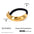 Wholesale stainless steel smooth hair rope black rubber band hair ring high