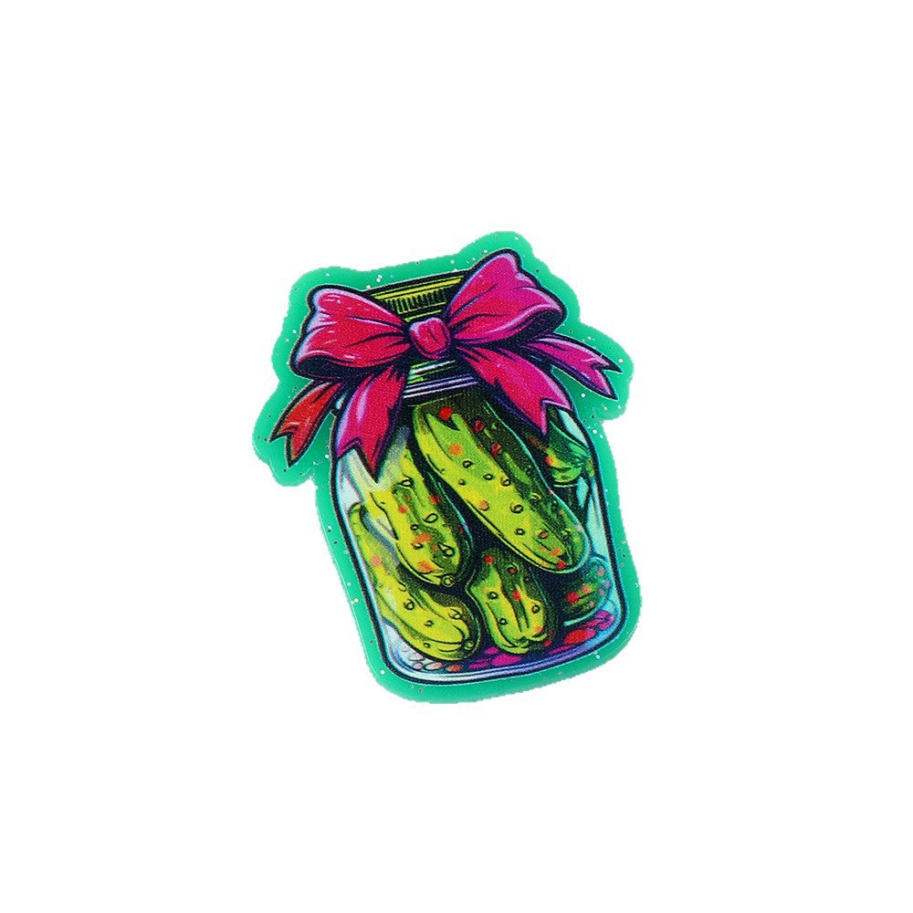 Wholesale 10pcs DIY Flatback cartoon letter pencil cute Acrylic Flatback Badge Reels Retractable Keychain DIY Accessories ACCVIP