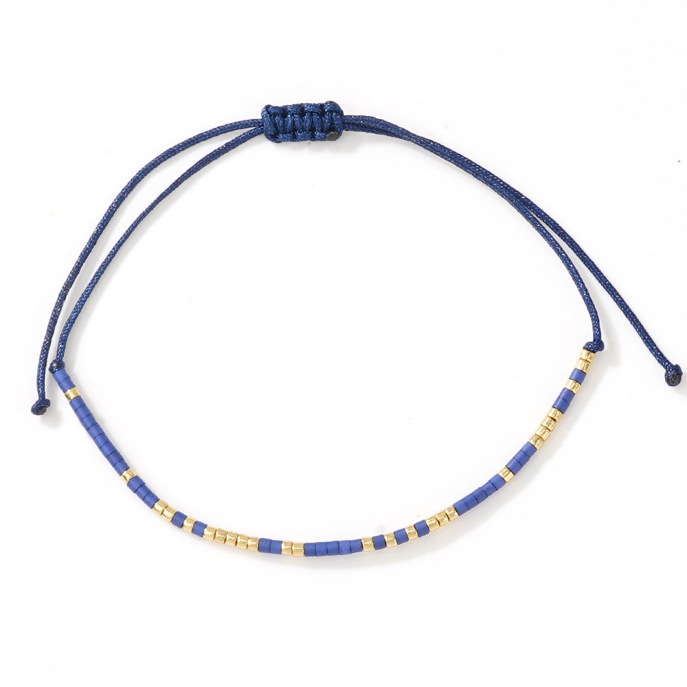 Bracelet fin Bohemian Morse Code en gros