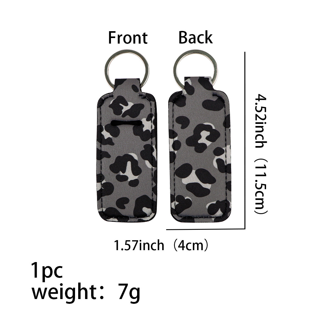 Wholesale 6pcs Leopard Lipstick Set Keychains
