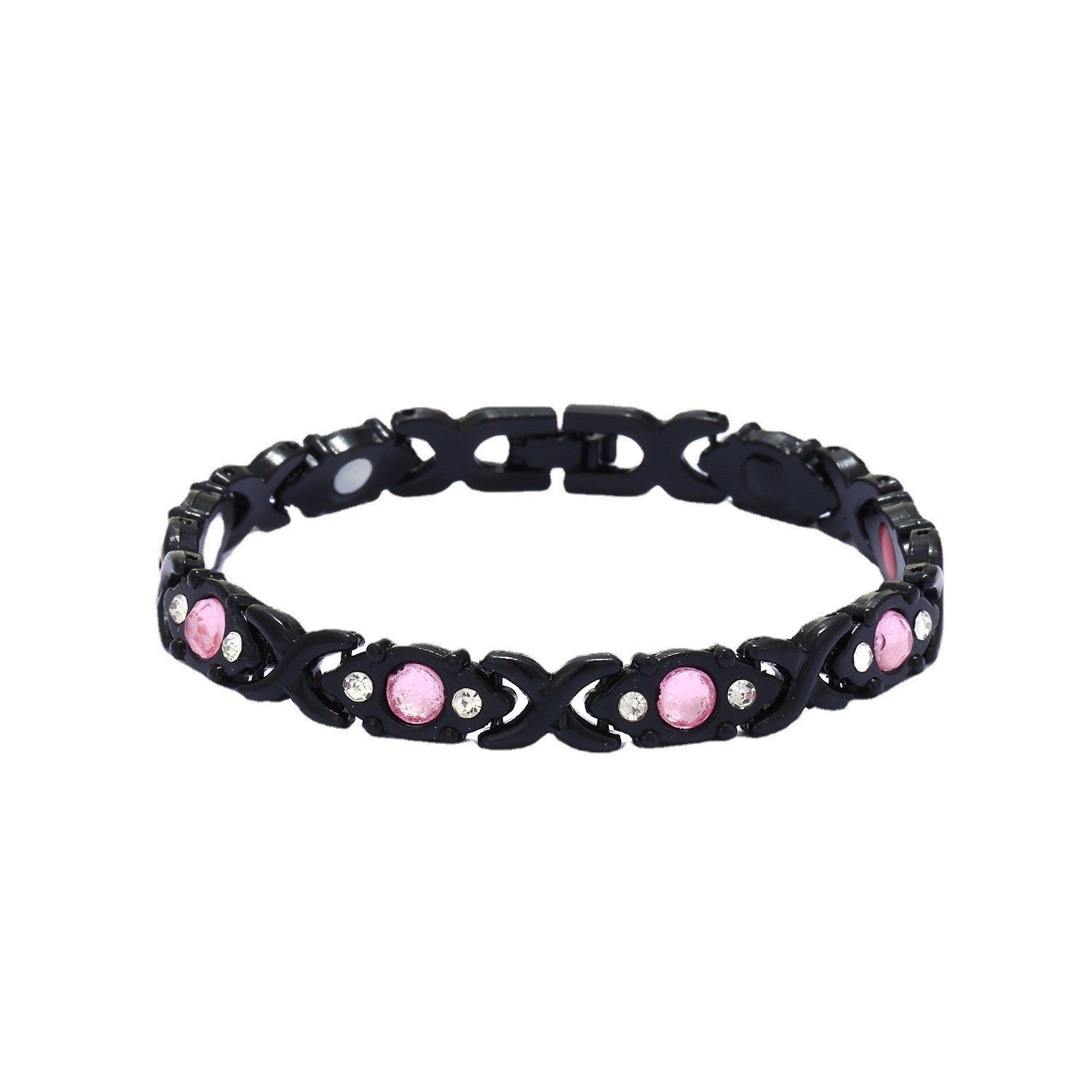 Wholesale detachable energy magnet bracelet alloy diamond adjustable bracelet
