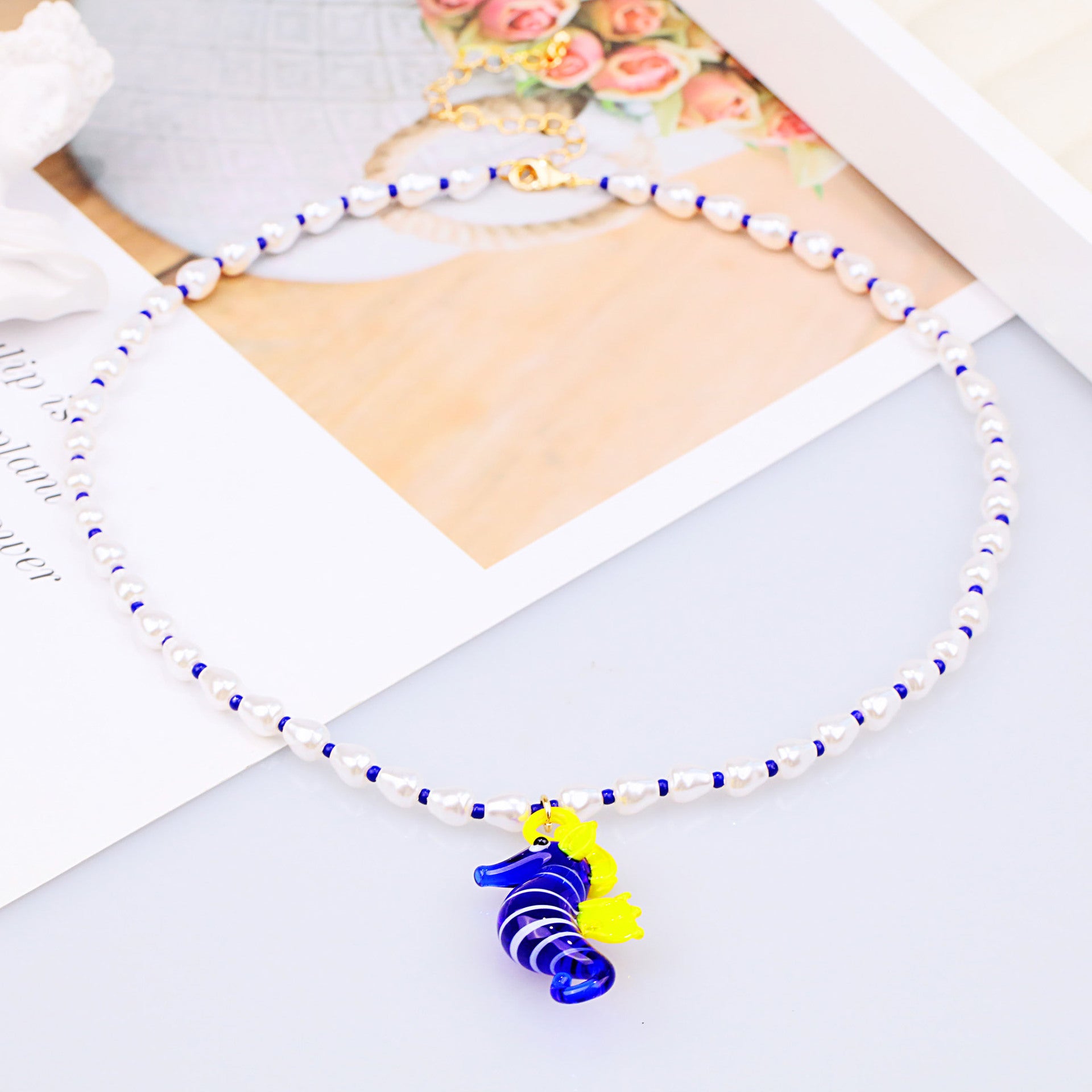 Wholesale  tropical marine fish pearl necklace