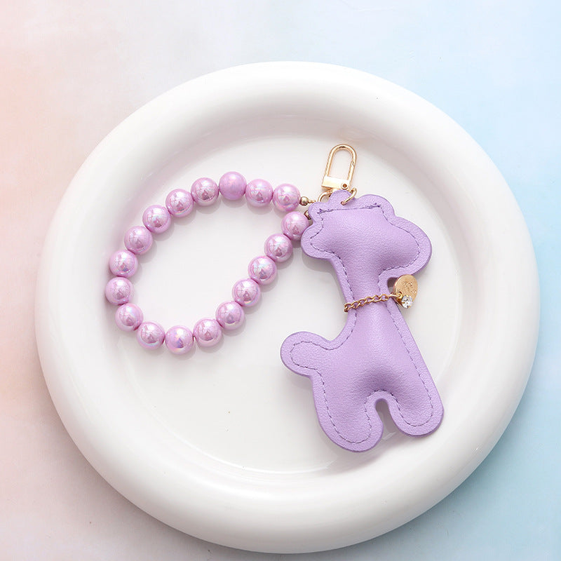 Wholesale Mermaid Beaded Deer Pendant Keychains ACC-KC-GeLian006