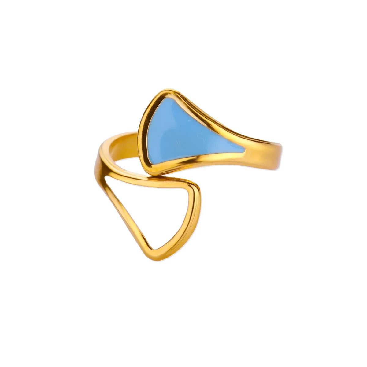 Wholesale Crab Shaped Open Ring Drip Oil Stainless Steel Fashion Accessory Gift