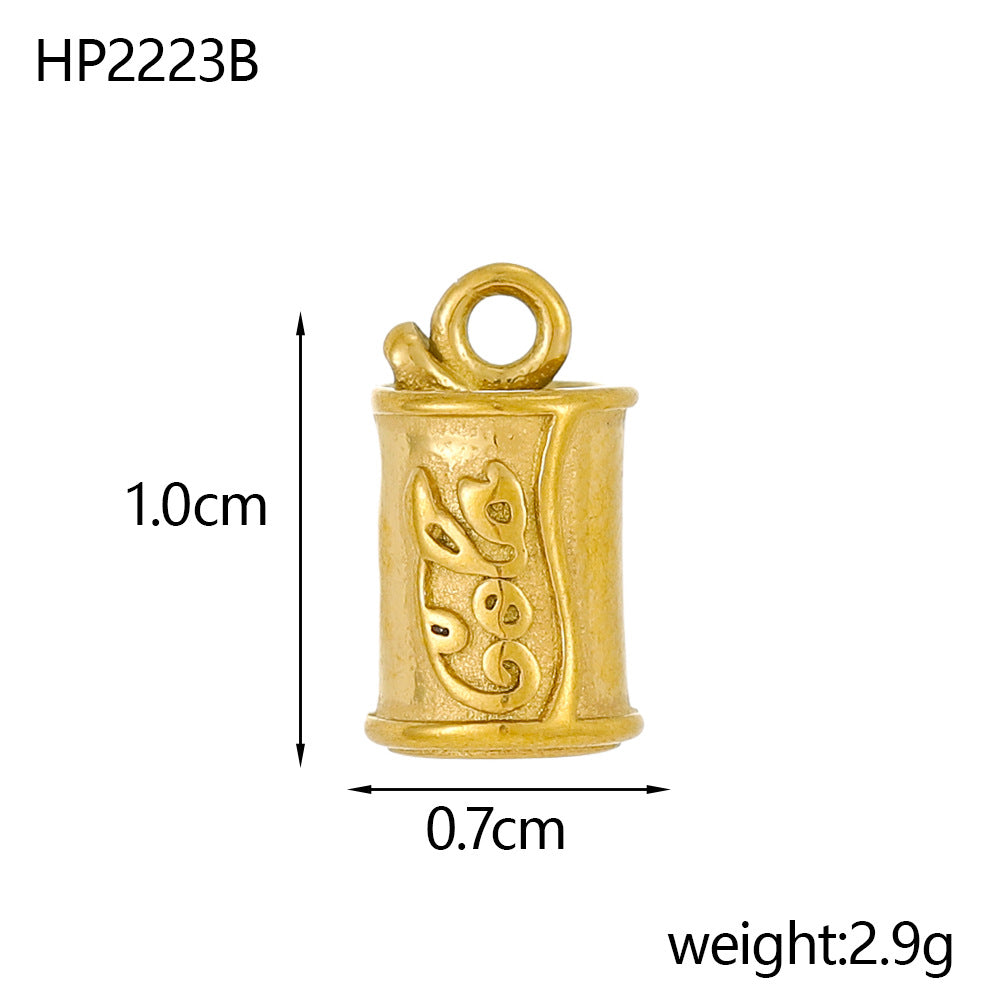 Wholesale Stainless steel three-dimensional pendant