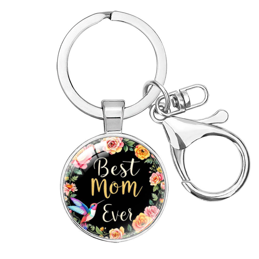 Wholesale  Crystal Alloy Keychain Pendant Mom Mother's Day Hanging Accessories