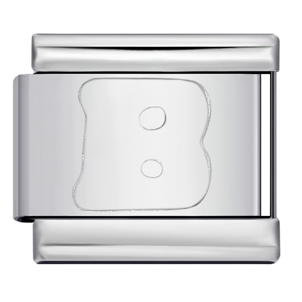 Wholesale Italian Charm Bracelet 9mm DIY Splicing Removable English Letters Stainless Steel Composable Bracelet