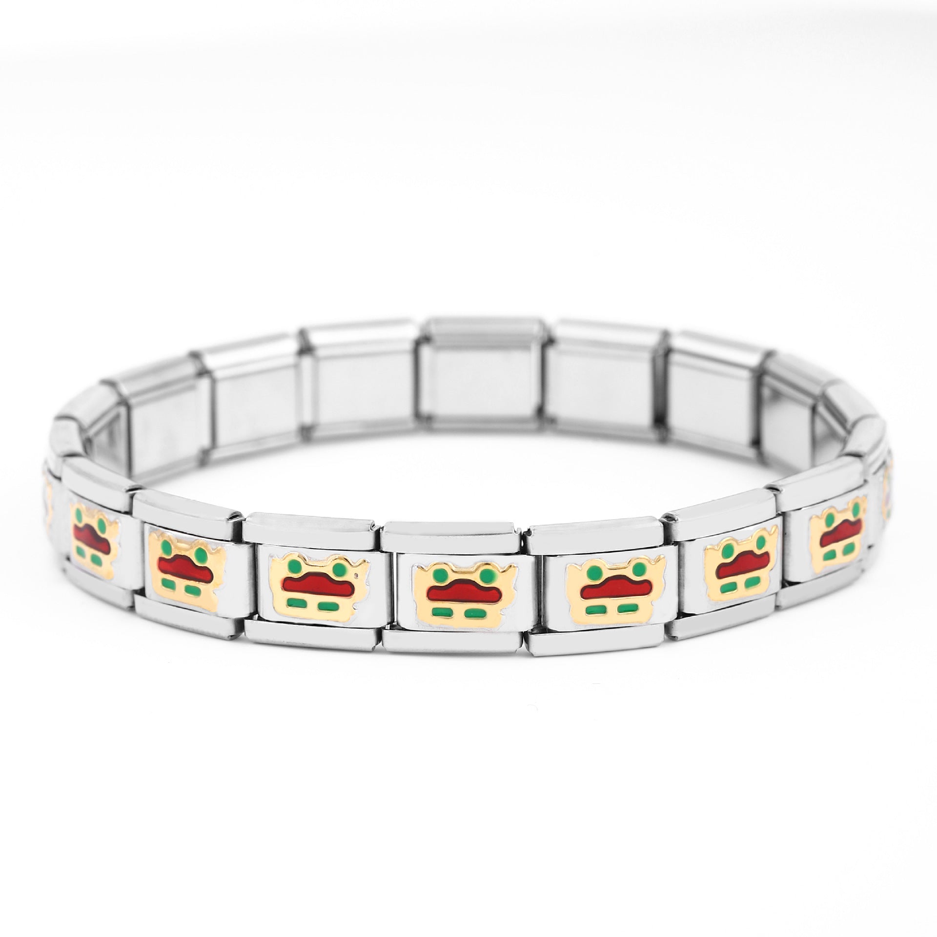 Wholesale 5pcs Italian Charm Bracelet 9mm DIY Spliced Removable Stainless Steel Cute Animal Composable Bracelet ACC-BT-XY035