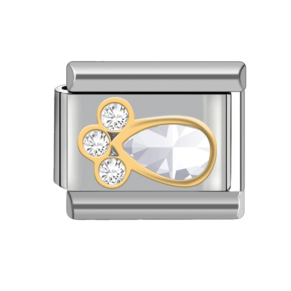 Wholesale Italian Charm Bracelet 9mm DIY Splicing Cute Creative Stainless Steel Composable Bracelet