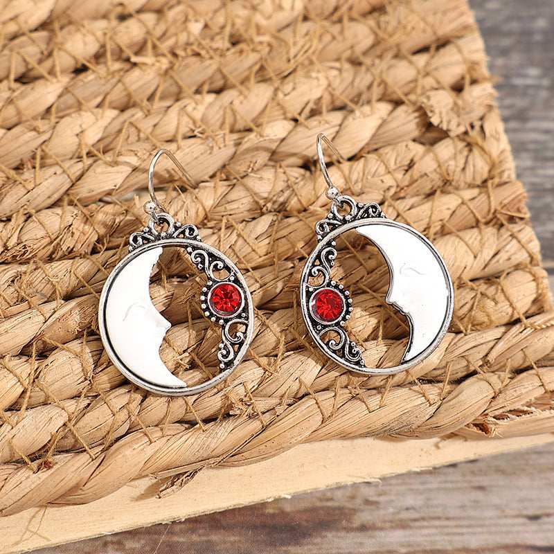 Wholesale Alloy Hollow Moon Earrings - Stylish Jewelry Accessory for Boutique Resale
