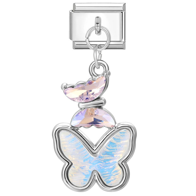 Wholesale Italian Charm Bracelet 9mm DIY Splicing Creative Pendant Stainless Steel Composable Bracelet