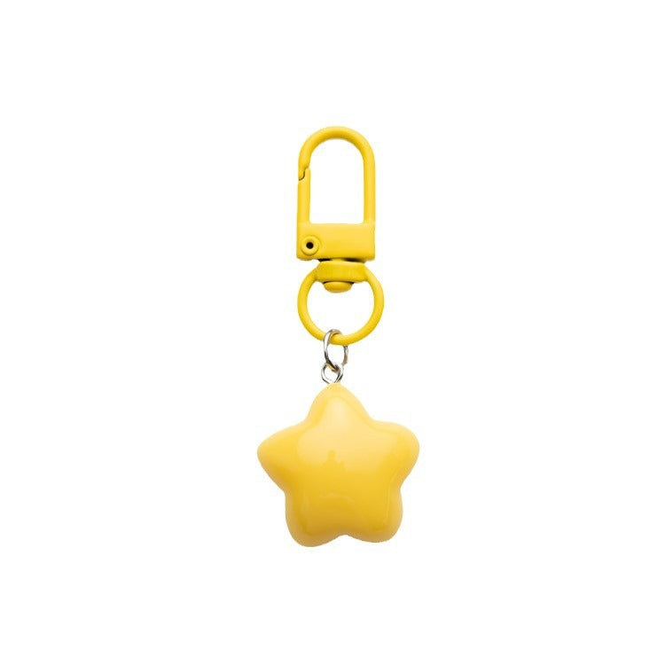 Wholesale Cute Chubby Milk Yellow Star Keychain