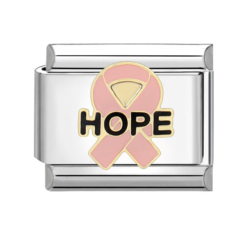 Wholesale Italian Charm Bracelet 9mm DIY Splicing Pink Green Series Titanium Steel Composable Bracelet