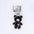 Wholesale 10pcs Italian Charm Bracelet 9mm DIY Splicing Black Oil Drop Series Stainless Steel Composable Bracelet