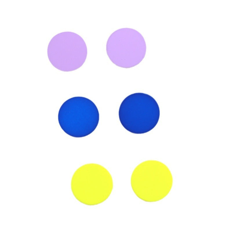 Wholesale Acrylic Valentine' s Day Heart-Shaped Three-Piece Earring Set