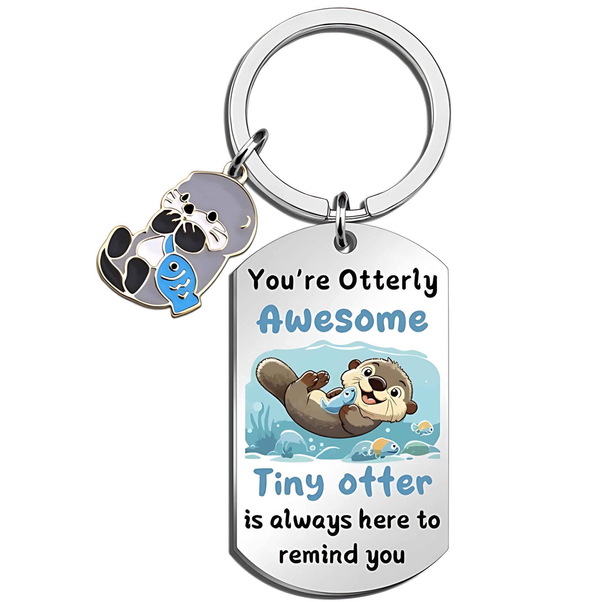 Wholesale Stainless Steel UV Printed Keychain - Decorative Christmas Gift Accessory