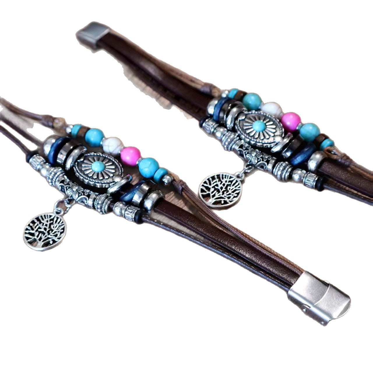 Wholesale Stainless Steel Bohemian Tree of Life Bracelet - Unisex Jewelry Accessory for Resale