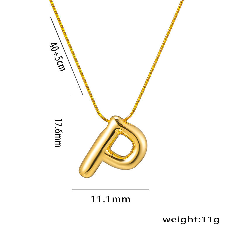 Wholesale Stainless Steel English Letter Necklace ACC-NE-KuCai014