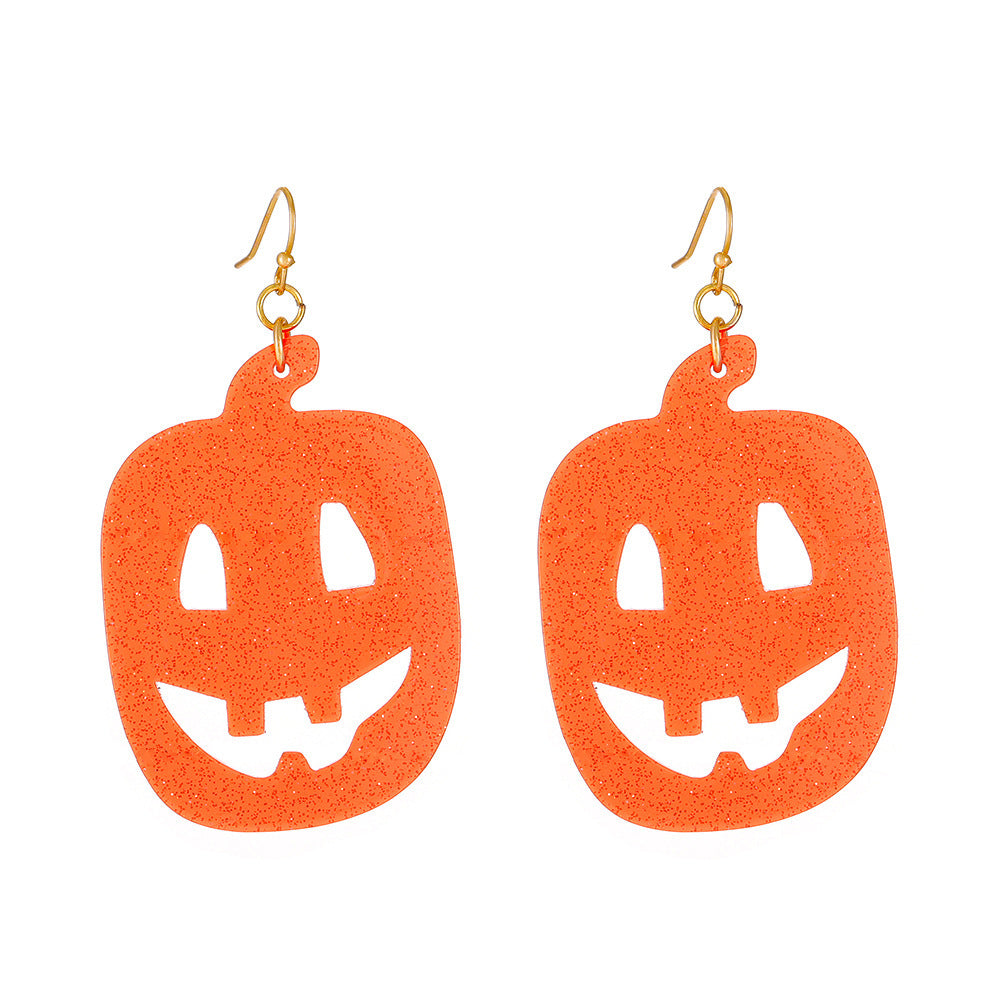 Wholesale  funny little devil bat  pumpkin earrings
