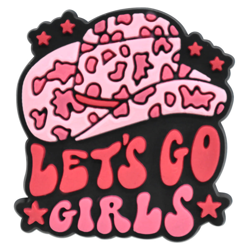 Wholesale 100pcs Random Pink Denim Shoes Accessories Shoes Charms