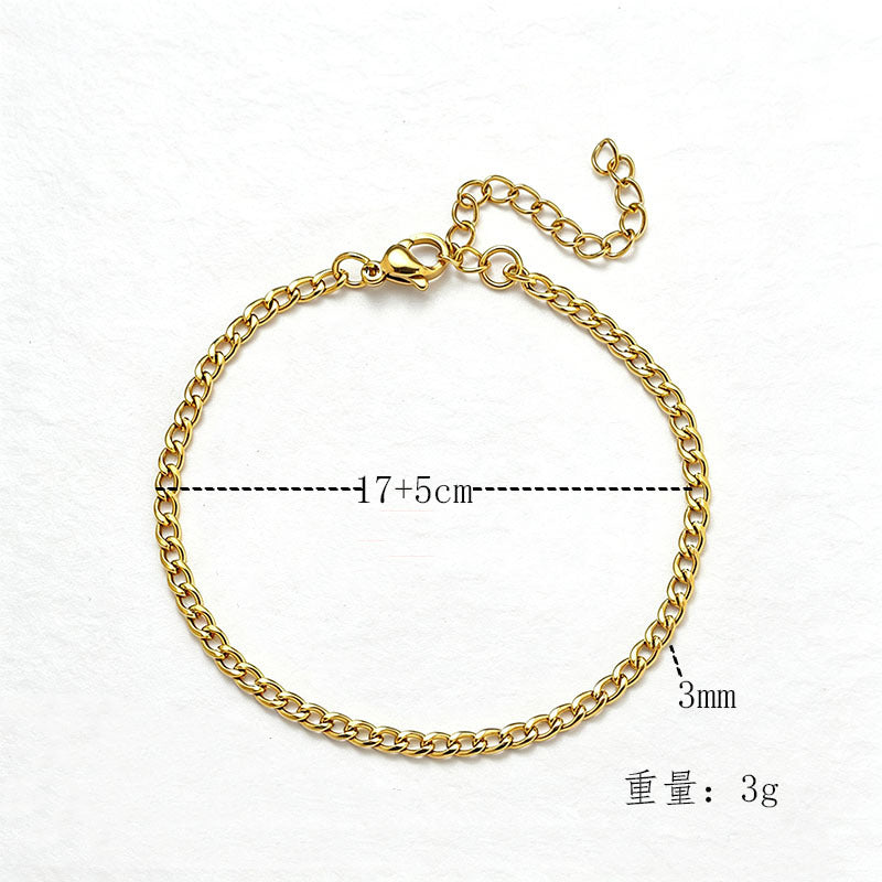 Wholesale Chic Snake Chain Bracelet – Women’s Stainless Steel Gold-Plated Jewelry Accessory for Gift Boutique Resale