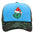 Wholesale Christmas green hair monster embroidered label grid baseball cap