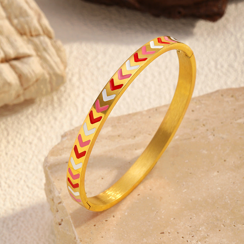 Wholesale electroplated stainless steel bracelet