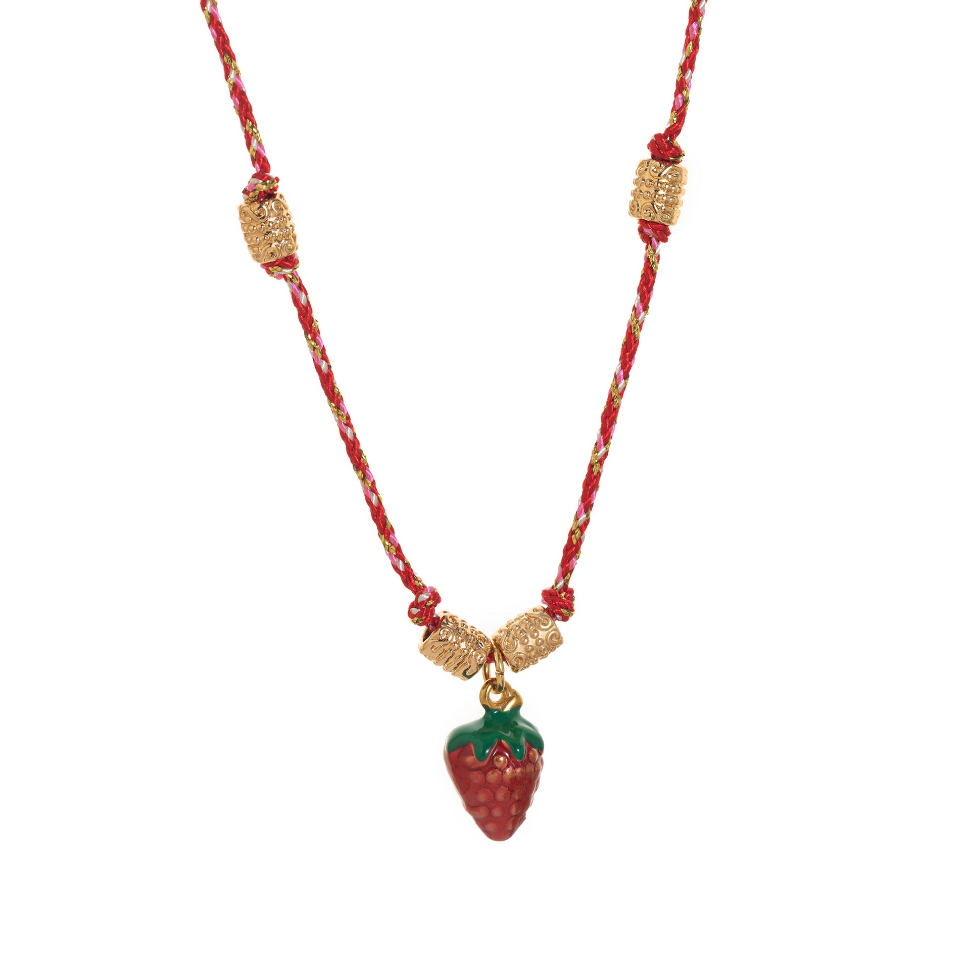 Wholesale Titanium Steel Necklace Fruit Ocean Drop Oil Color Pendant Necklace