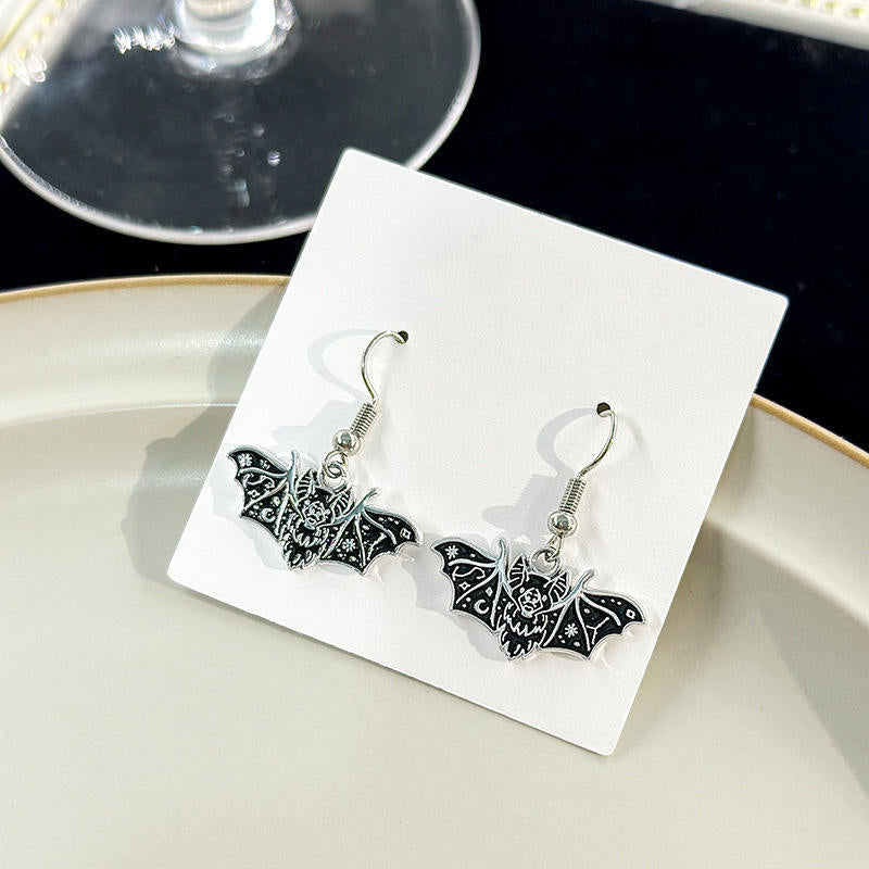 Wholesale Halloween Bat Alloy Earrings ACC-ES-MingXin003